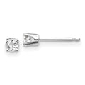 14kw .20ct I2 K-L Diamond Stud Push-on Post Earrings