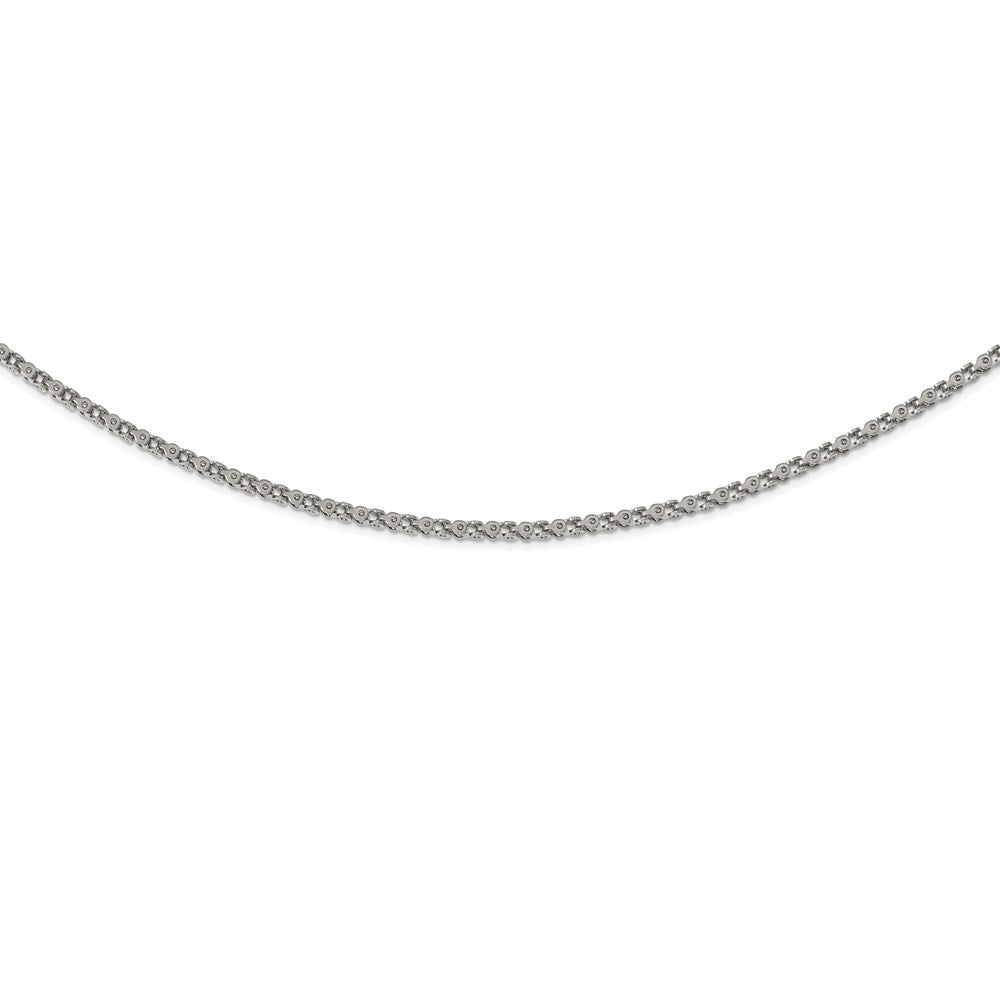 Stainless Steel Polished Fancy Link 22in Chain