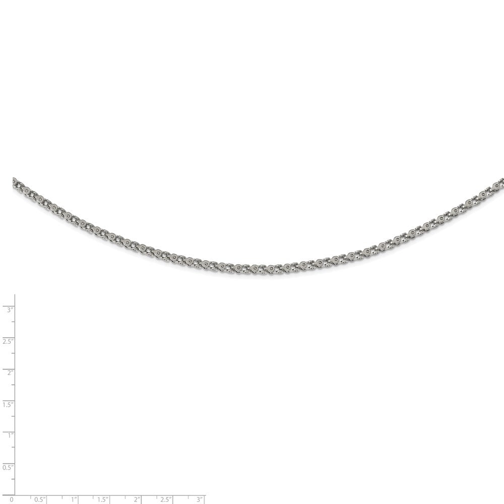 Stainless Steel Polished Fancy Link 22in Chain