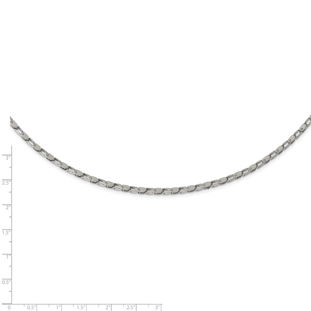 Stainless Steel Polished Fancy Link 22in Chain