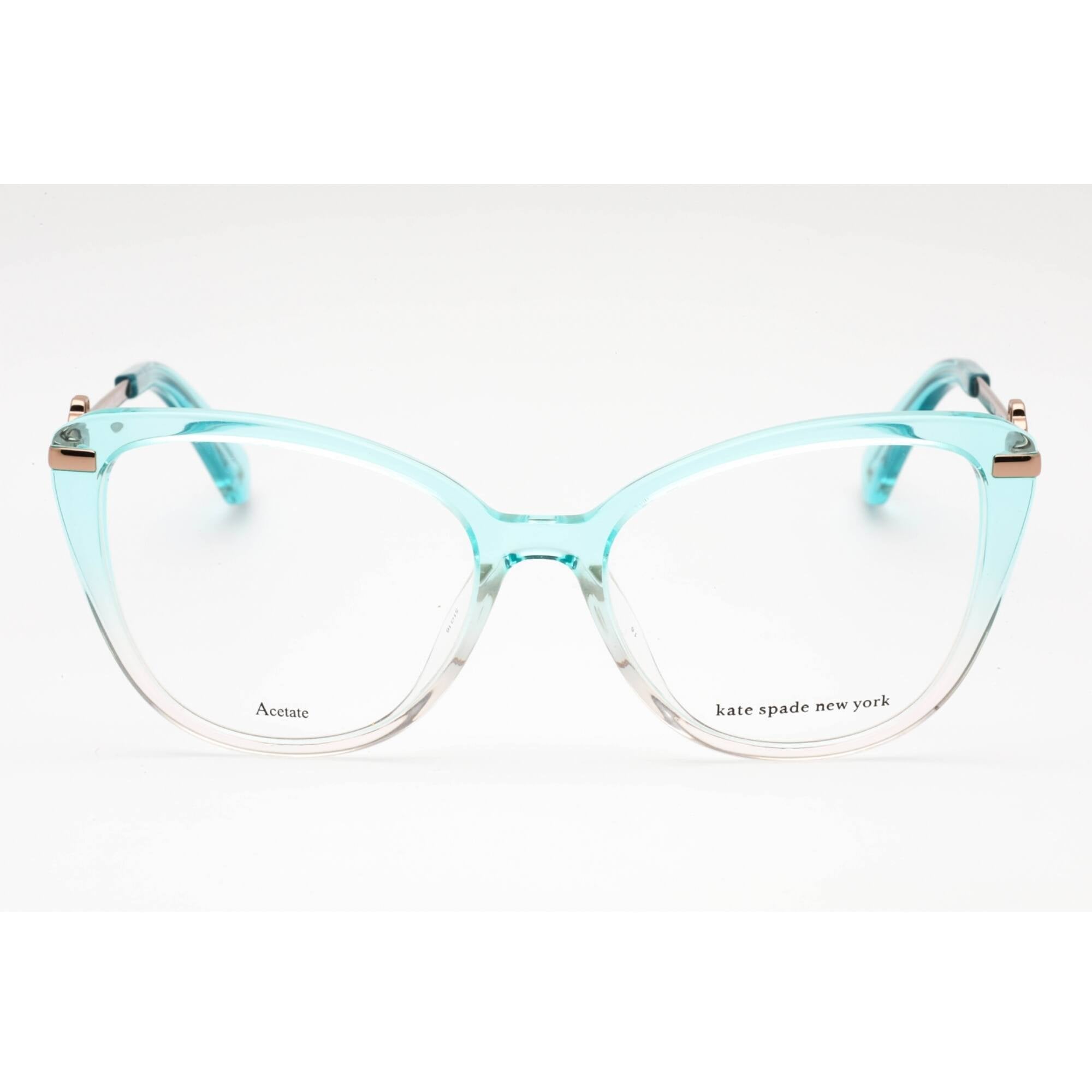 Kate Spade Women's Eyeglasses - Green Pink Plastic Cat Eye Frame | FLAVIA 0IWB 00