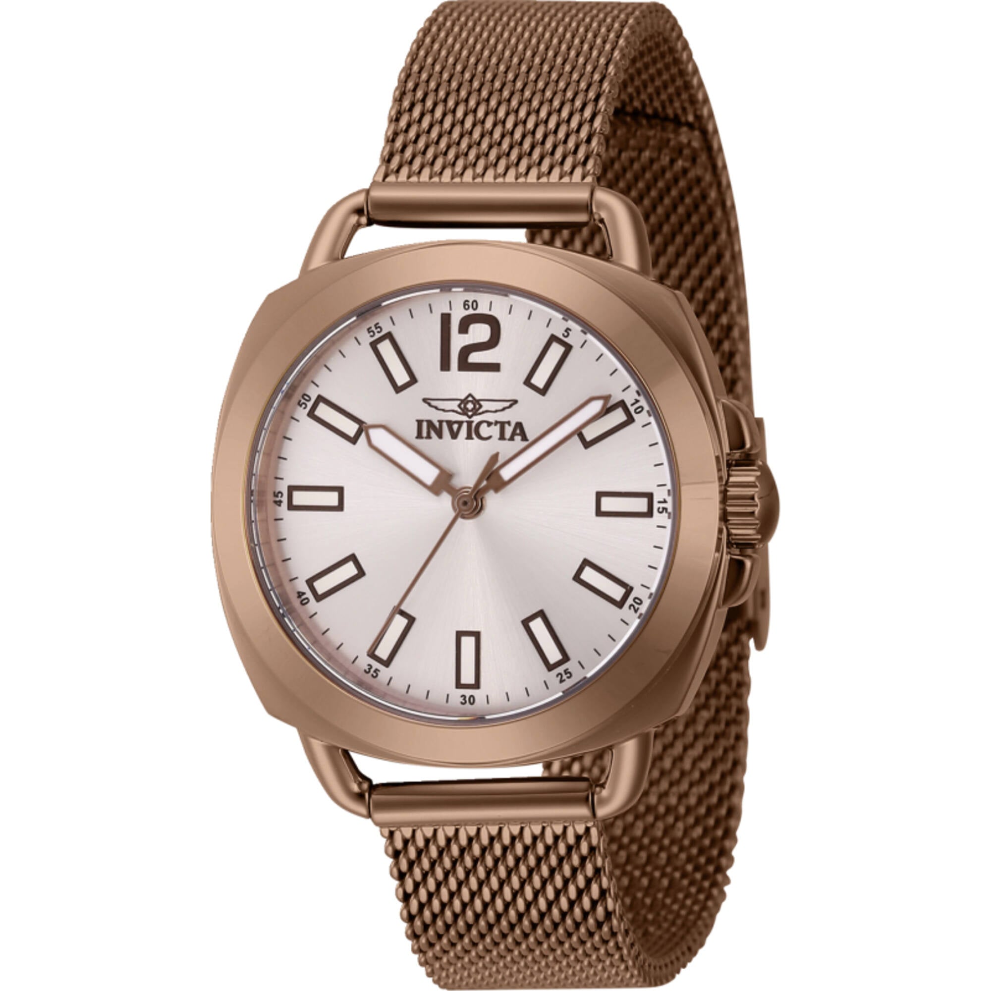 Invicta Women's Watch - Wildflower Silver Dial Brown Steel Mesh Bracelet | 46340