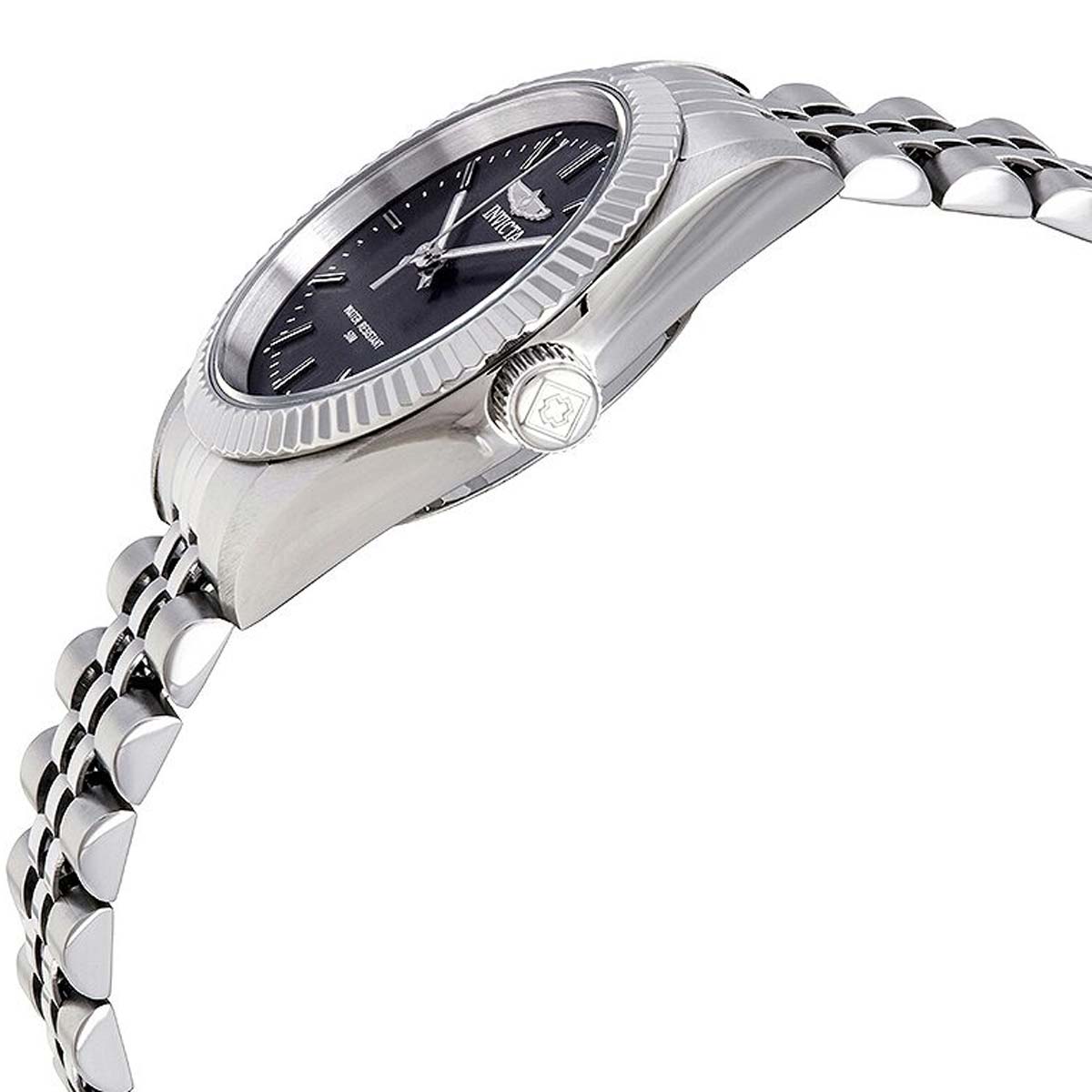 Invicta Women's Quartz Watch - Specialty Black Dial Silver Bracelet | 29395