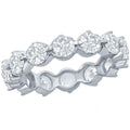 Classic Women's 5mm Round CZ Eternity Band Ring - W-2688