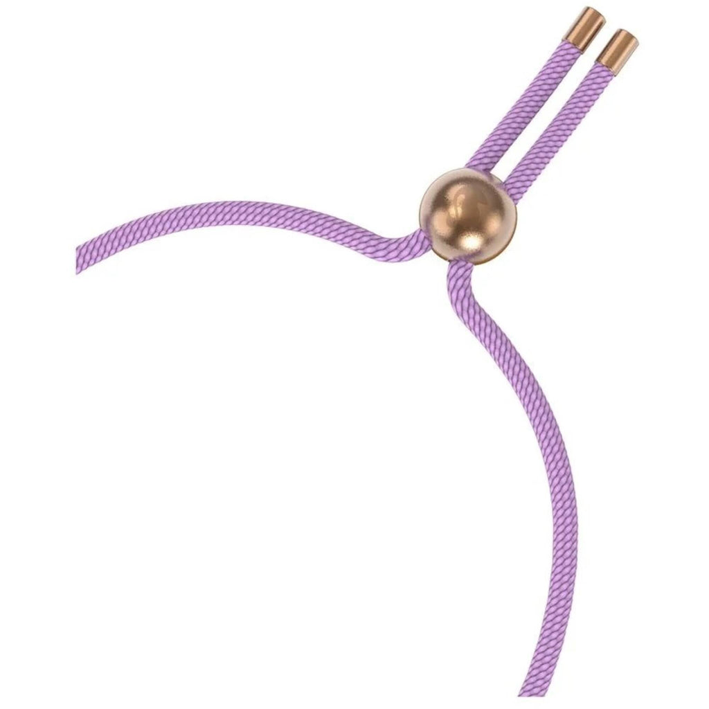 Swarovski Women's Bracelet - Dulcis Rose Gold, Crystal, Purple Cord | 5617983