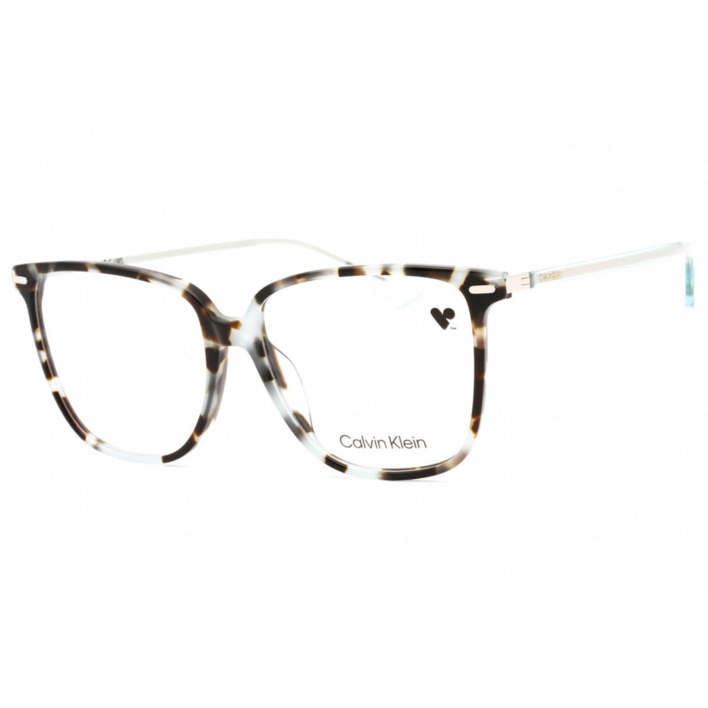 Calvin Klein Women's Eyeglasses - Aqua Tortoise Plastic Full Rim Frame | CK22543 444
