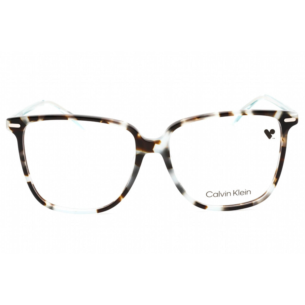 Calvin Klein Women's Eyeglasses - Aqua Tortoise Plastic Full Rim Frame | CK22543 444