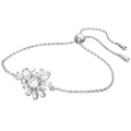 Swarovski Women's Bracelet - Gema White Flower Mixed Cuts Rhodium Plated | 5644684