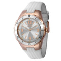 Invicta Women's Quartz Watch - Angle Silver Dial White Silicone Rubber Strap | 40311
