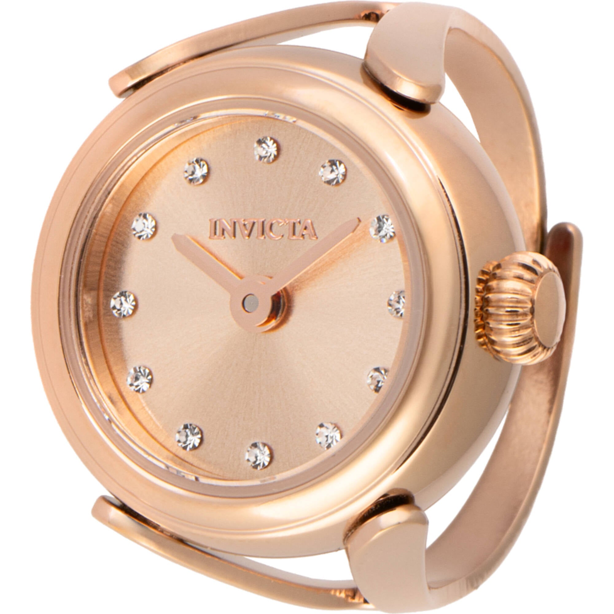 Invicta Women's Watch Ring - Mini Angel Quartz Rose Gold Stainless Steel | 48575