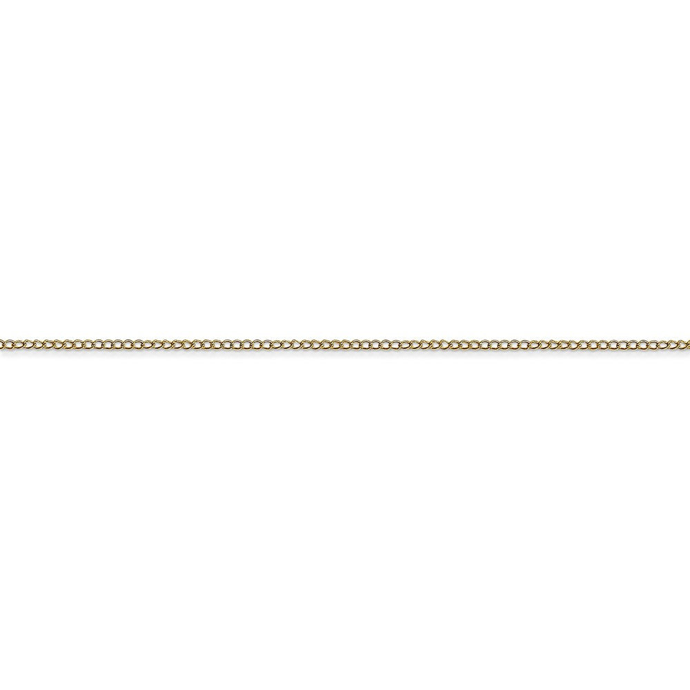 10k .5 mm Carded Curb Chain | 10K8CY