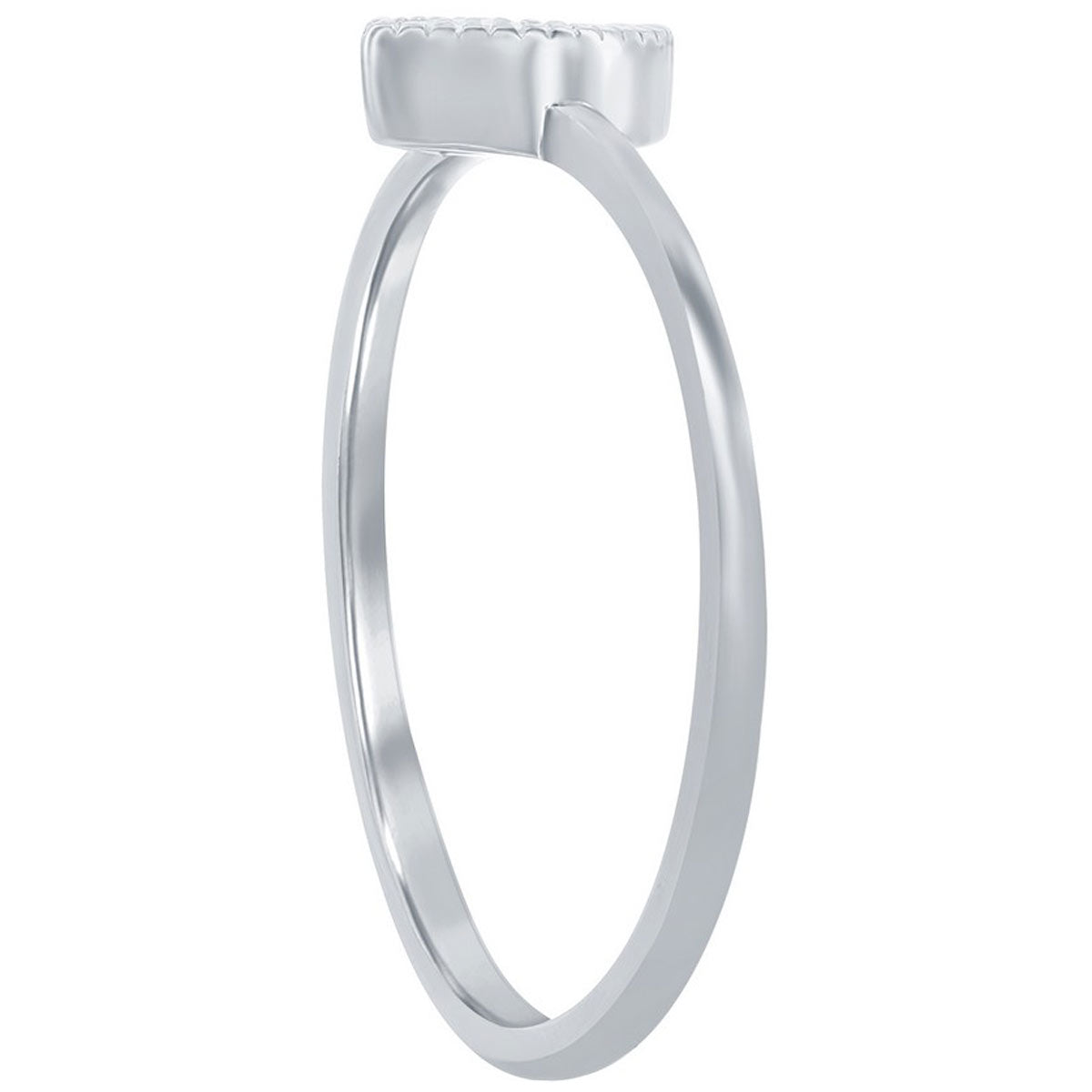 Classic Women's Sterling Silver Marquise CZ Ring - W-2744