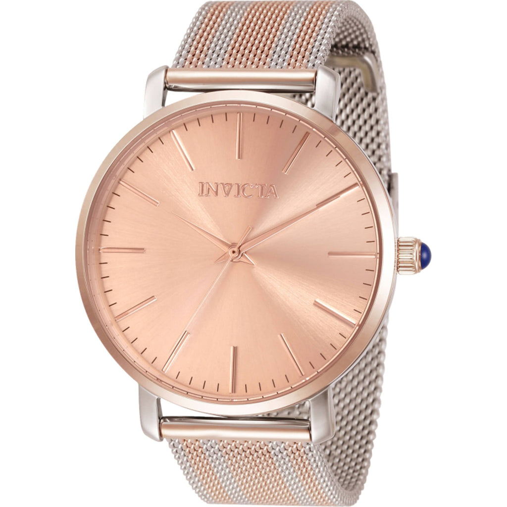 Invicta Women's Watch - Angel Quartz Rose Gold Dial Two Tone Steel Bracelet | 33937