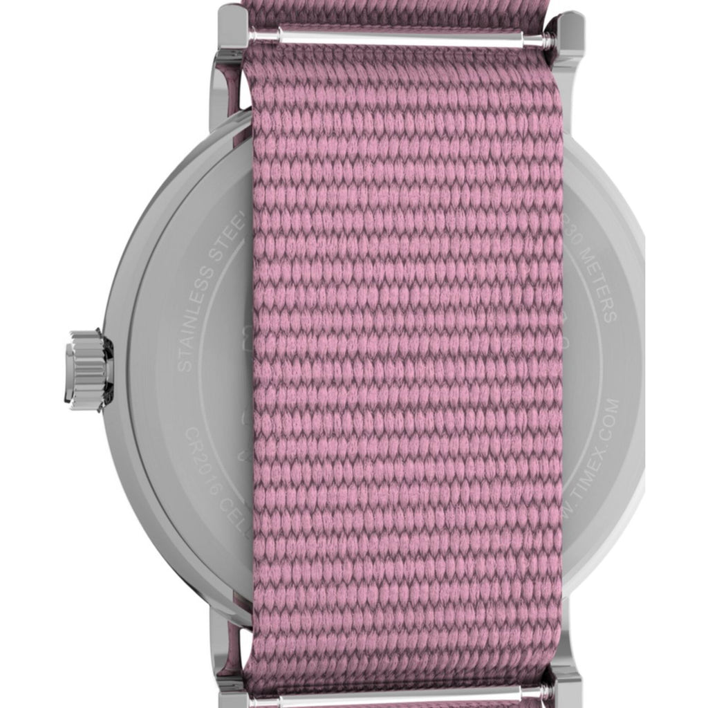 Timex Women's Watch - Weekender X Peanuts In Bloom Pink Fabric Strap | TW2V77800GP