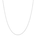 14k White Gold Carded Curb Chain | 6CW
