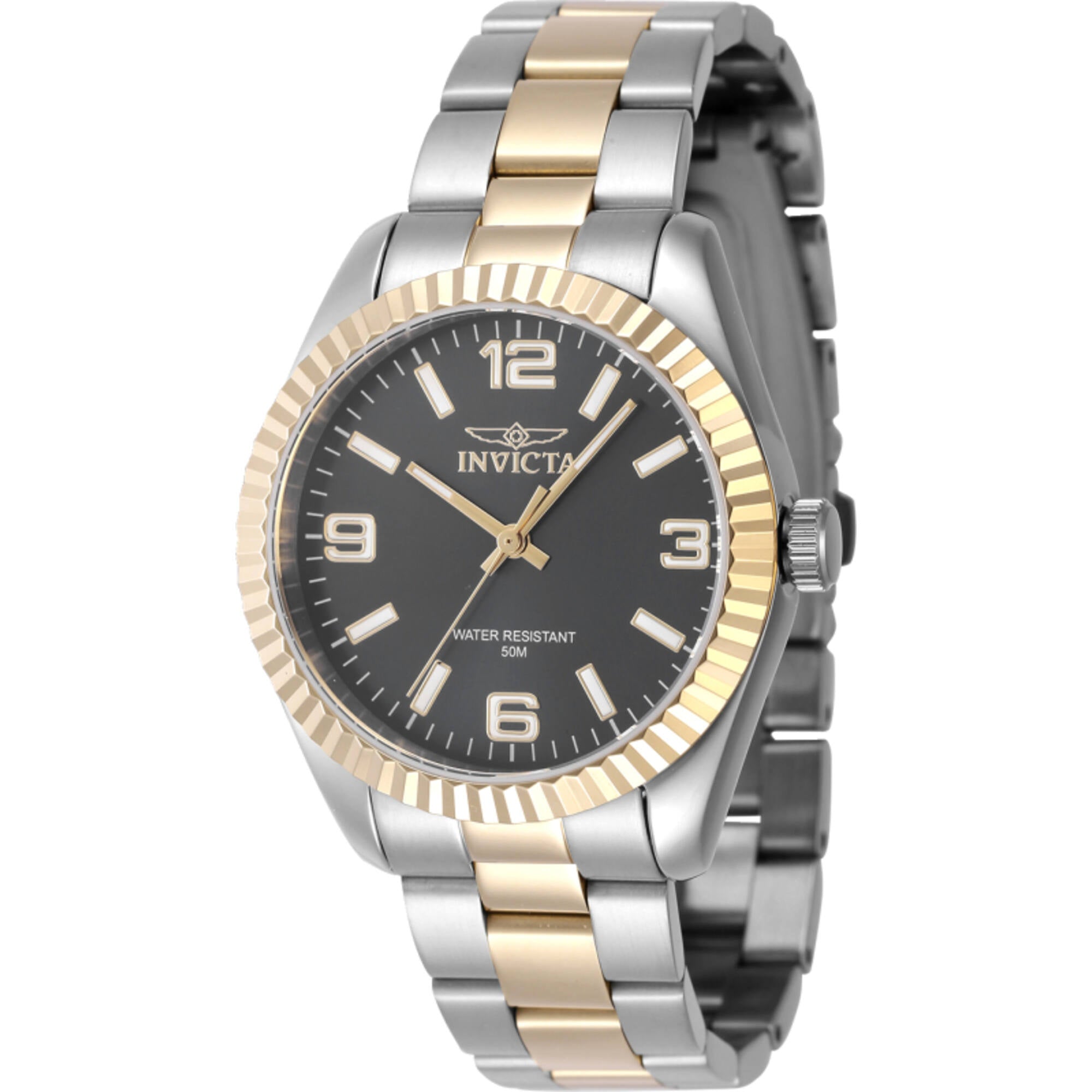 Invicta Women's Watch - Specialty Quartz Black Dial Two Tone Steel Bracelet | 47468