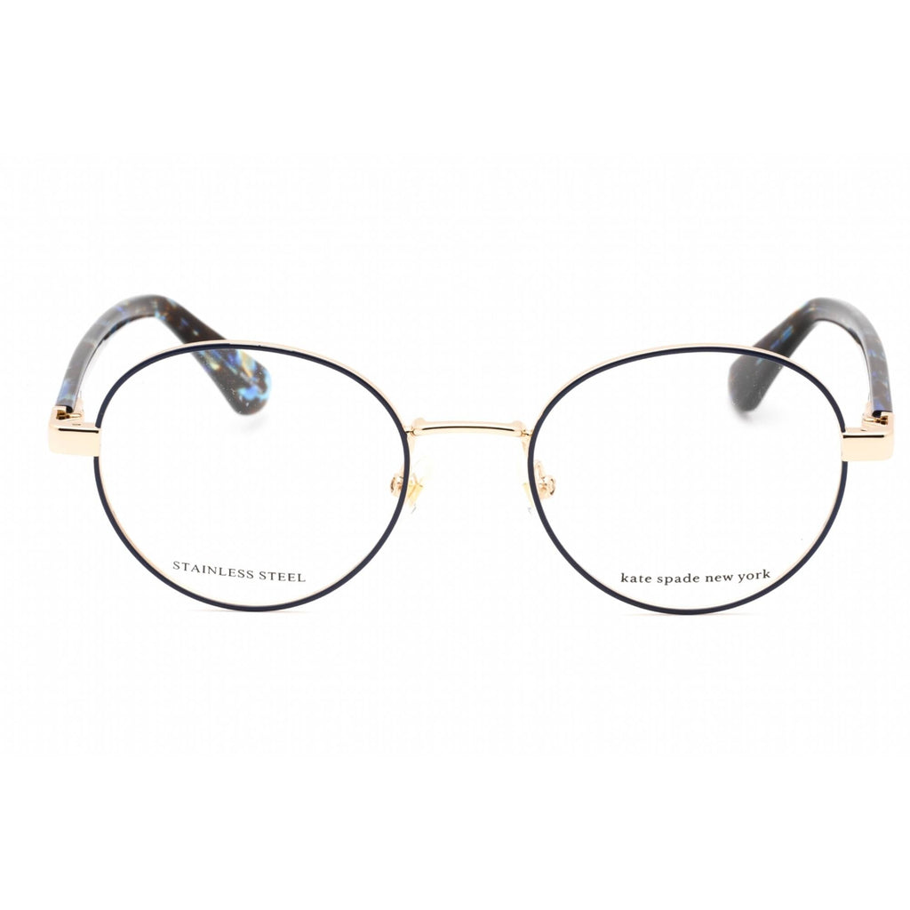 Kate Spade Women's Eyeglasses - Gold Blue Round Full Rim Frame | Marciann 0LKS 00