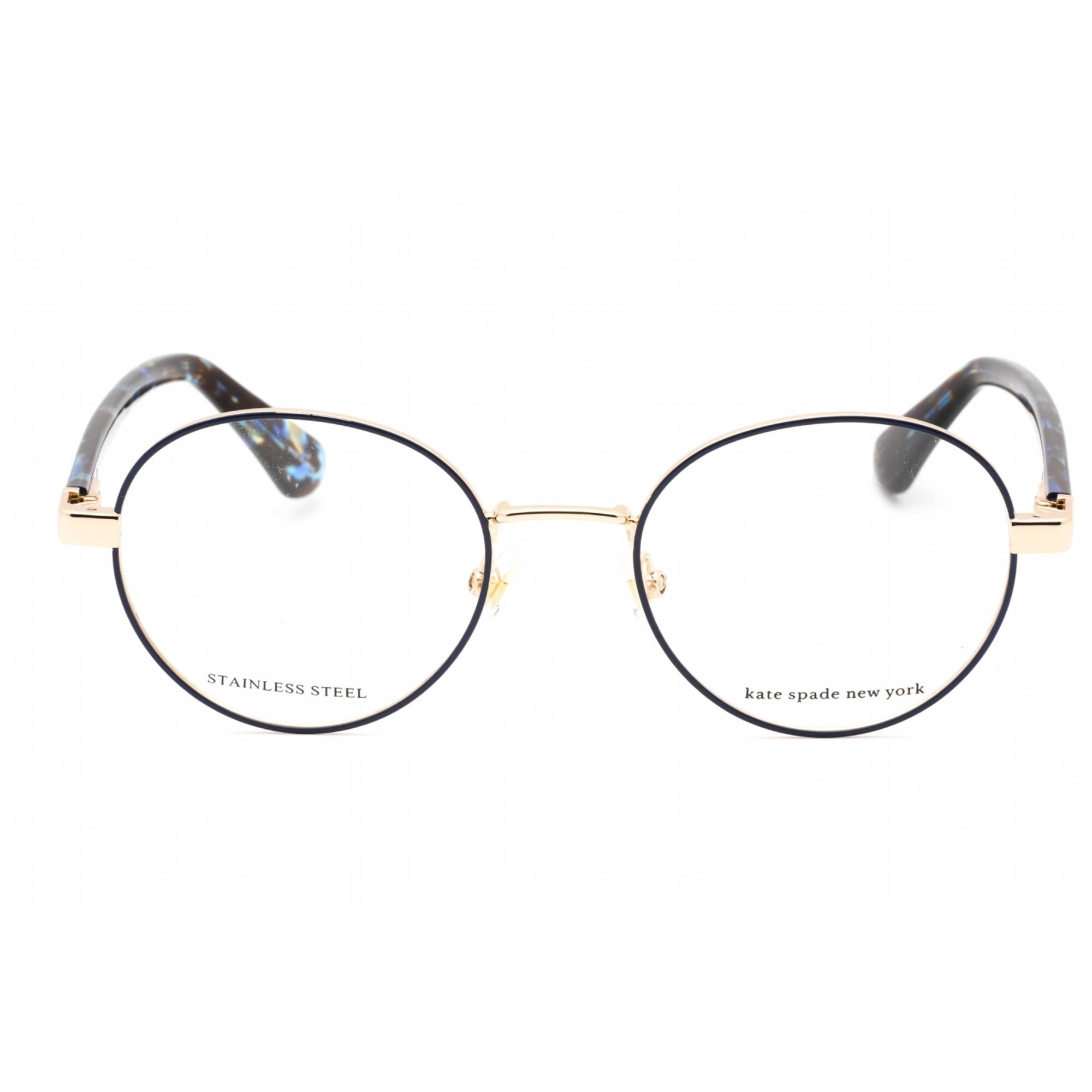 Kate Spade Women's Eyeglasses - Gold Blue Round Full Rim Frame | Marciann 0LKS 00