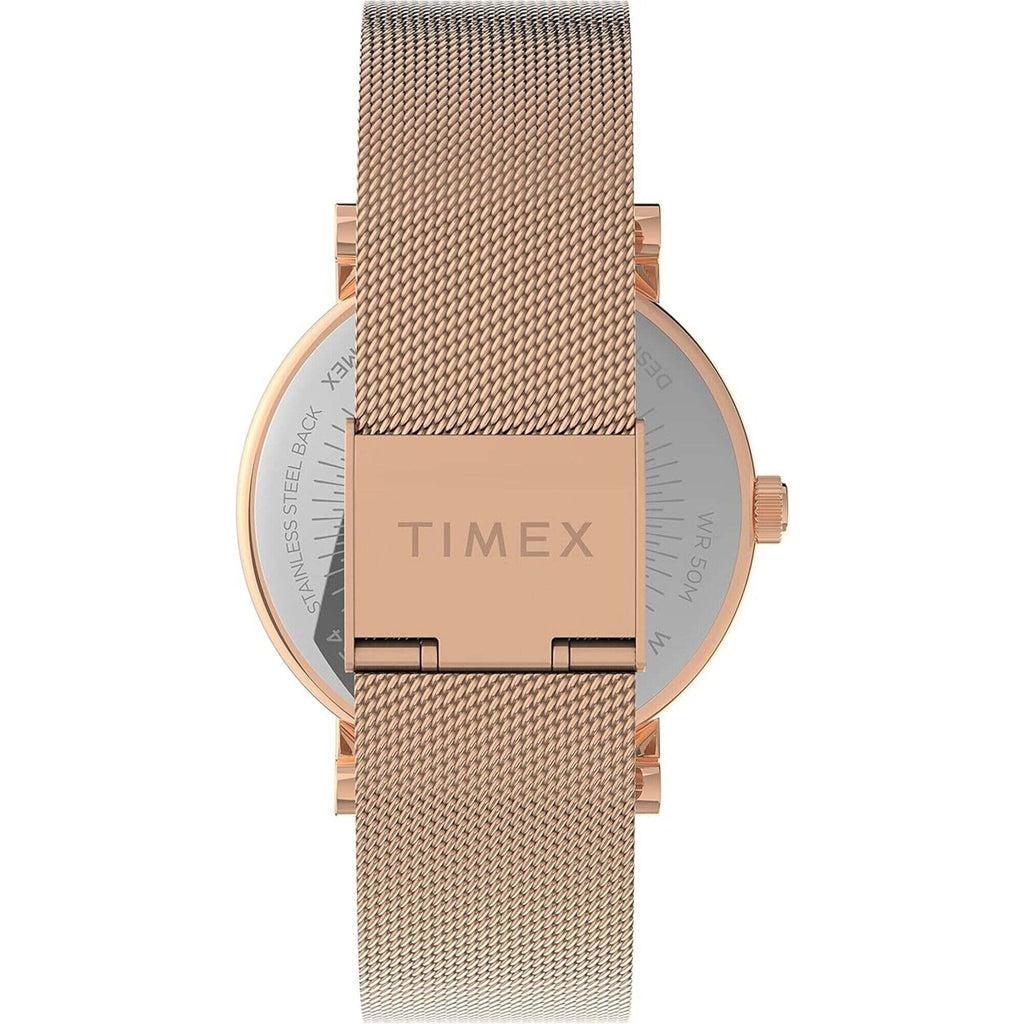 Timex Women's Watch - Crystal Opulence Rose Gold Steel Mesh Bracelet | TW2V31200VQ