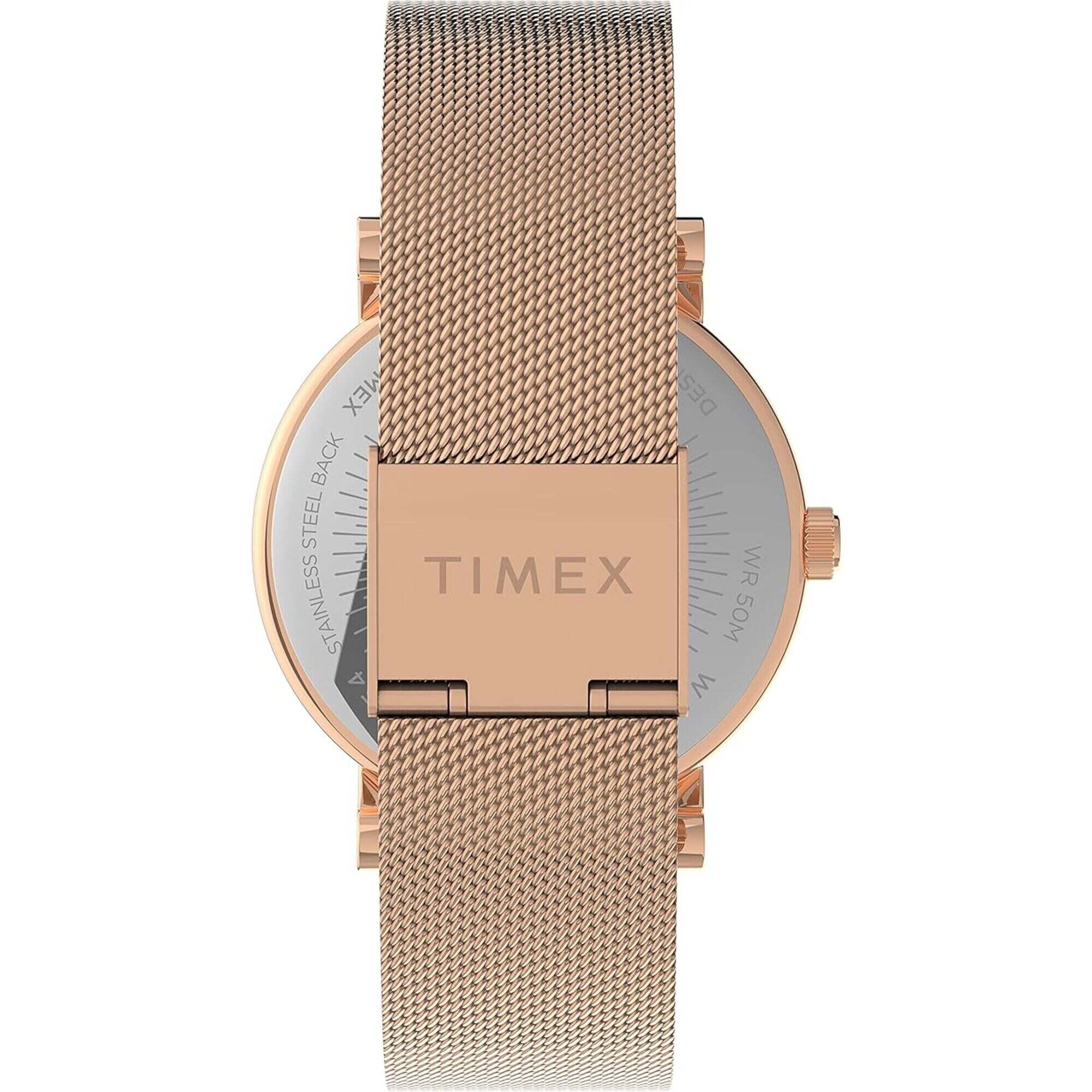 Timex Women's Watch - Crystal Opulence Rose Gold Steel Mesh Bracelet | TW2V31200VQ