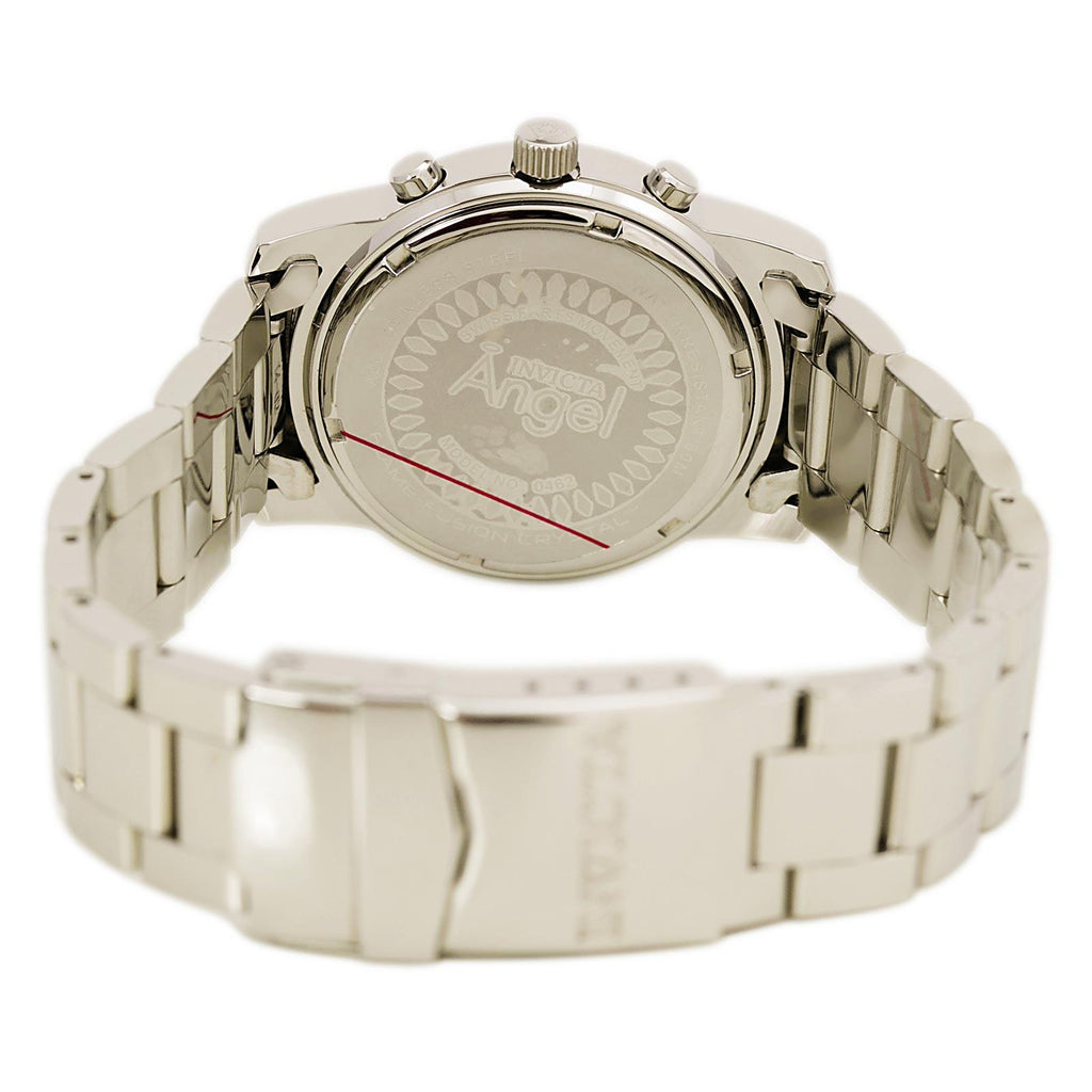 Invicta 0462 Women's Angel Rose Gold Sunray Dial Stainless Steel GMT Watch