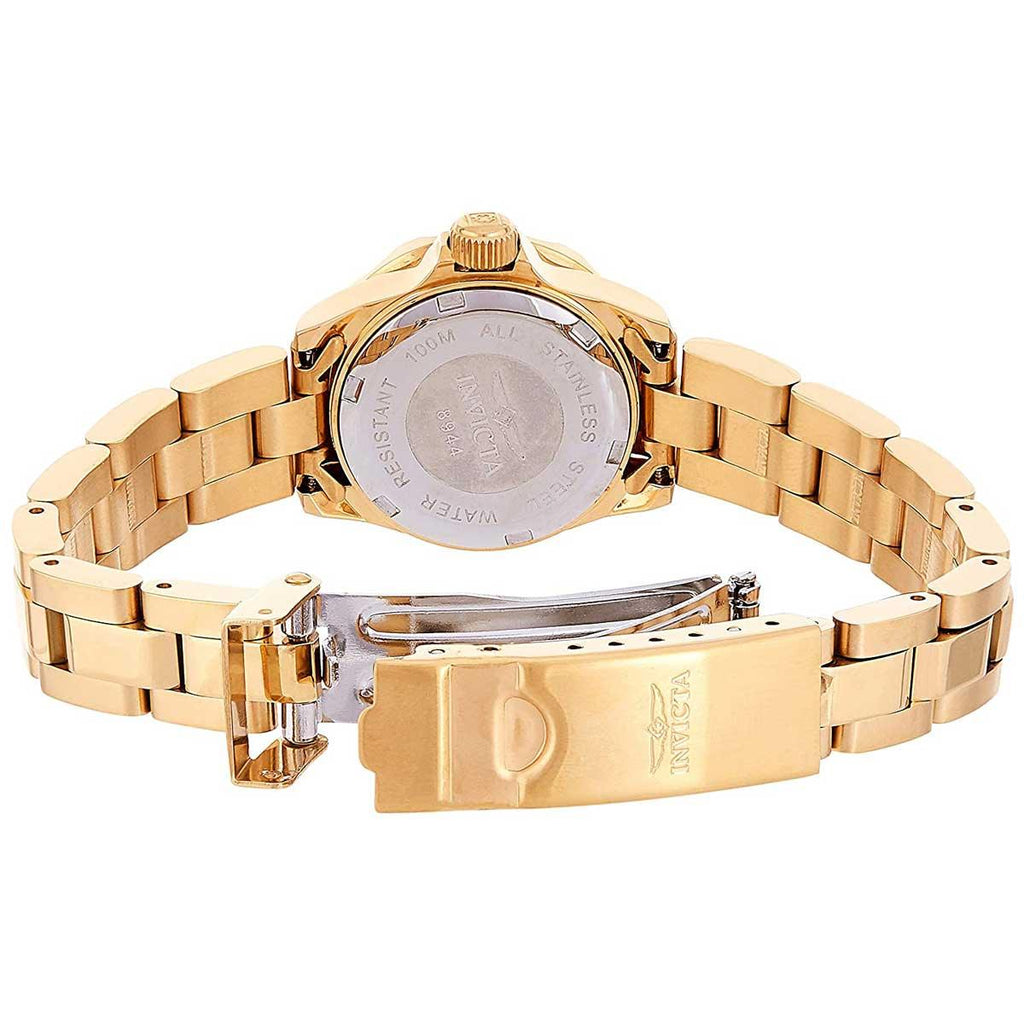 Invicta 8944 Women's Pro Diver Gold Tone Stainless Steel Blue Dial Dive Watch
