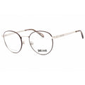 Just Cavalli Women's Eyeglasses - Shiny Palladium Metal Round Frame | VJC017 0A75