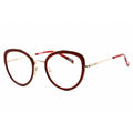 Missoni Women's Eyeglasses - Full Rim Burgundy Metal Cat Eye Frame | MIS 0043 0LHF 00