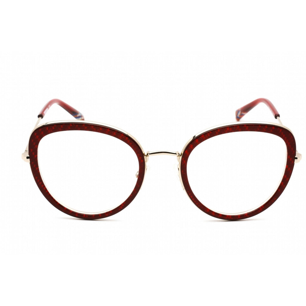 Missoni Women's Eyeglasses - Full Rim Burgundy Metal Cat Eye Frame | MIS 0043 0LHF 00