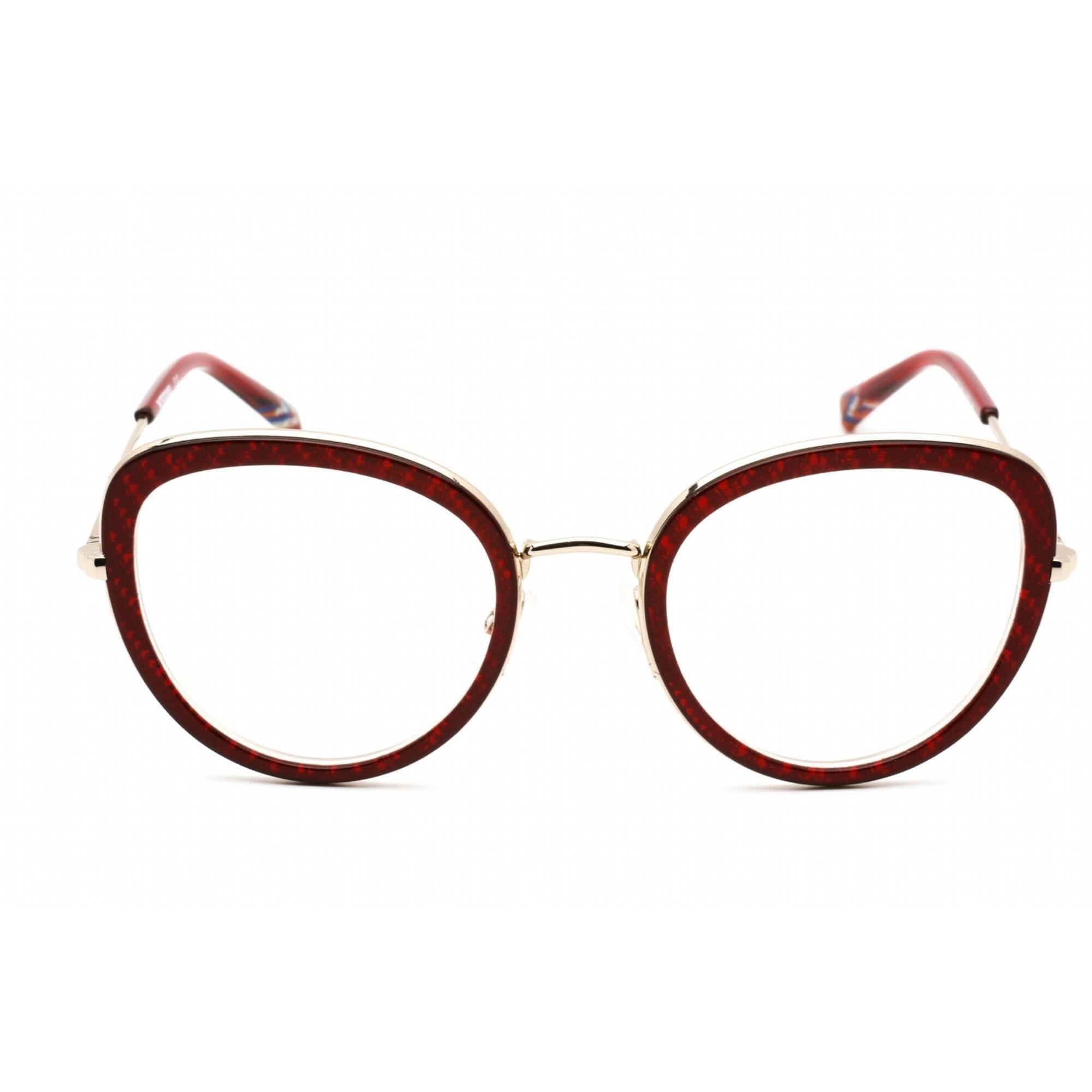 Missoni Women's Eyeglasses - Full Rim Burgundy Metal Cat Eye Frame | MIS 0043 0LHF 00