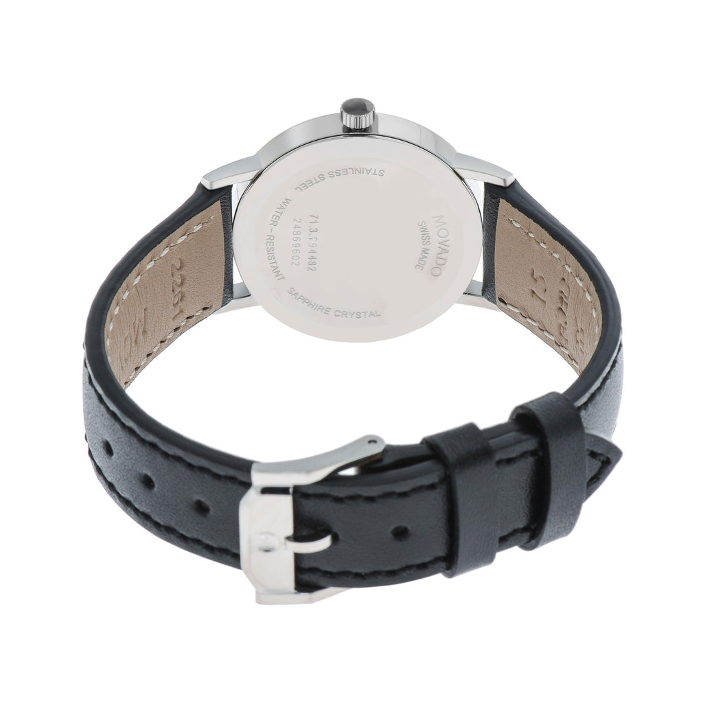 Movado Museum Classic Stainless Steel Blue Dial Women's Quartz Watch 607318