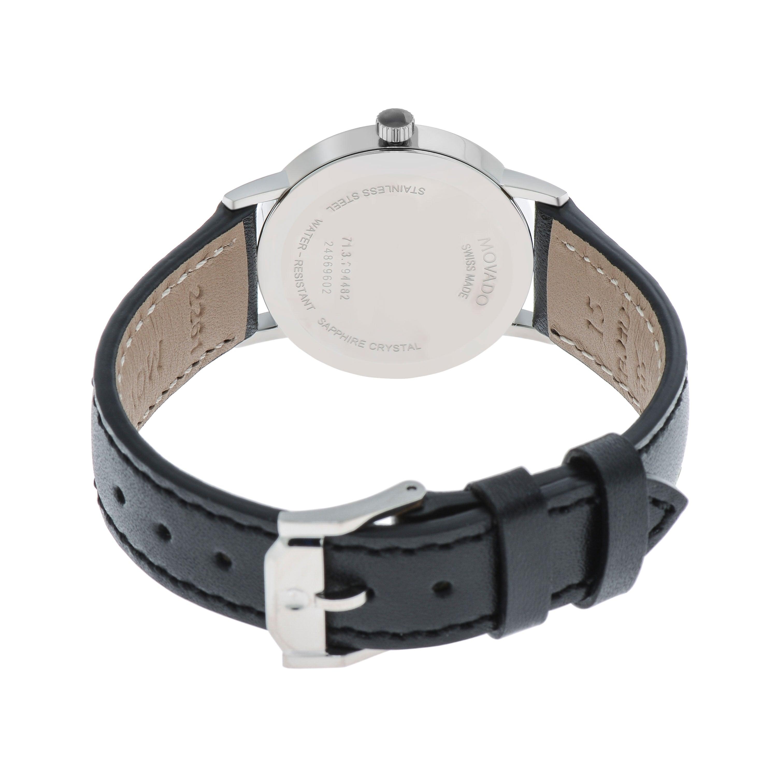 Movado Museum Classic Stainless Steel Blue Dial Women's Quartz Watch 607318