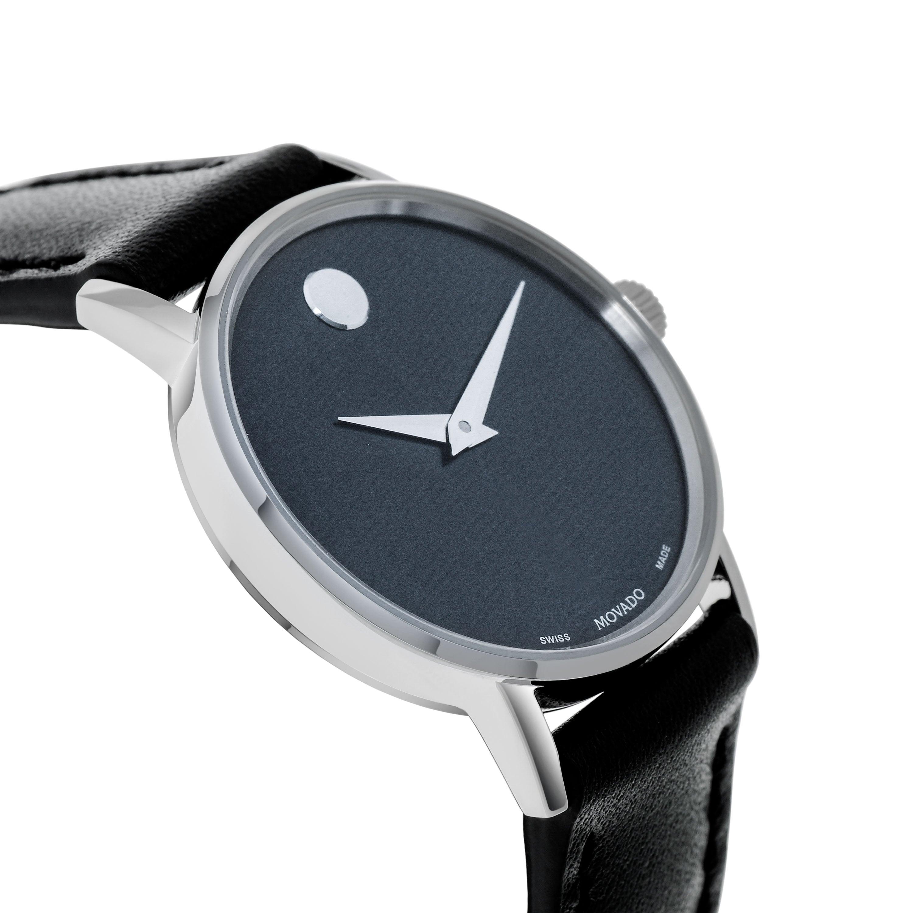 Movado Museum Classic Stainless Steel Blue Dial Women's Quartz Watch 607318