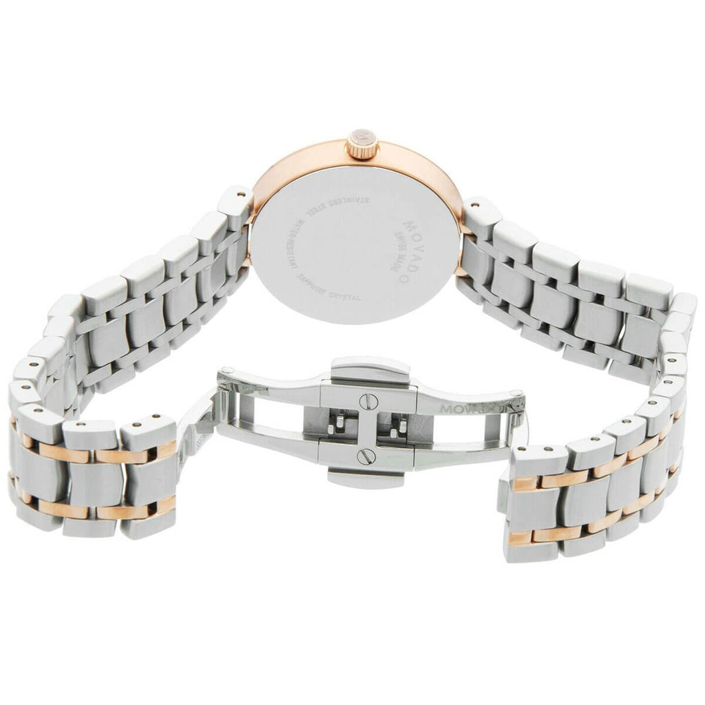 Movado Women's Bracelet Watch - 1881 Quartz Silver Dial Two Tone Steel | 0607099