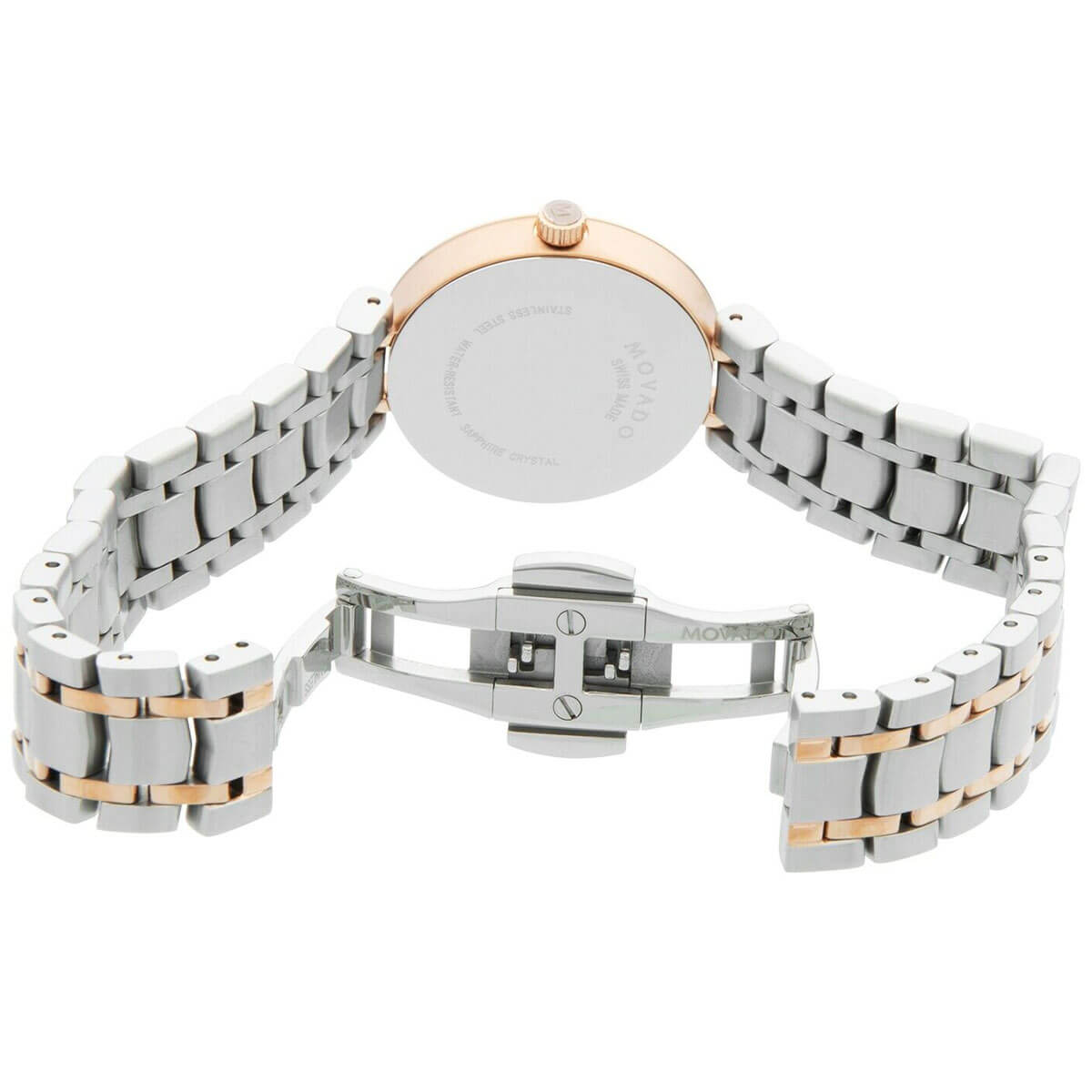 Movado Women's Bracelet Watch - 1881 Quartz Silver Dial Two Tone Steel | 0607099