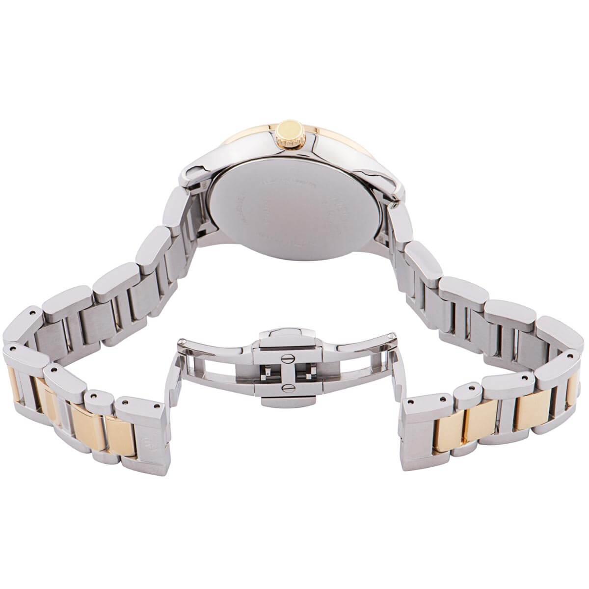 Movado Women's Quartz Watch - Apria Silver Dial Two Tone Bracelet Diamond | 0607399