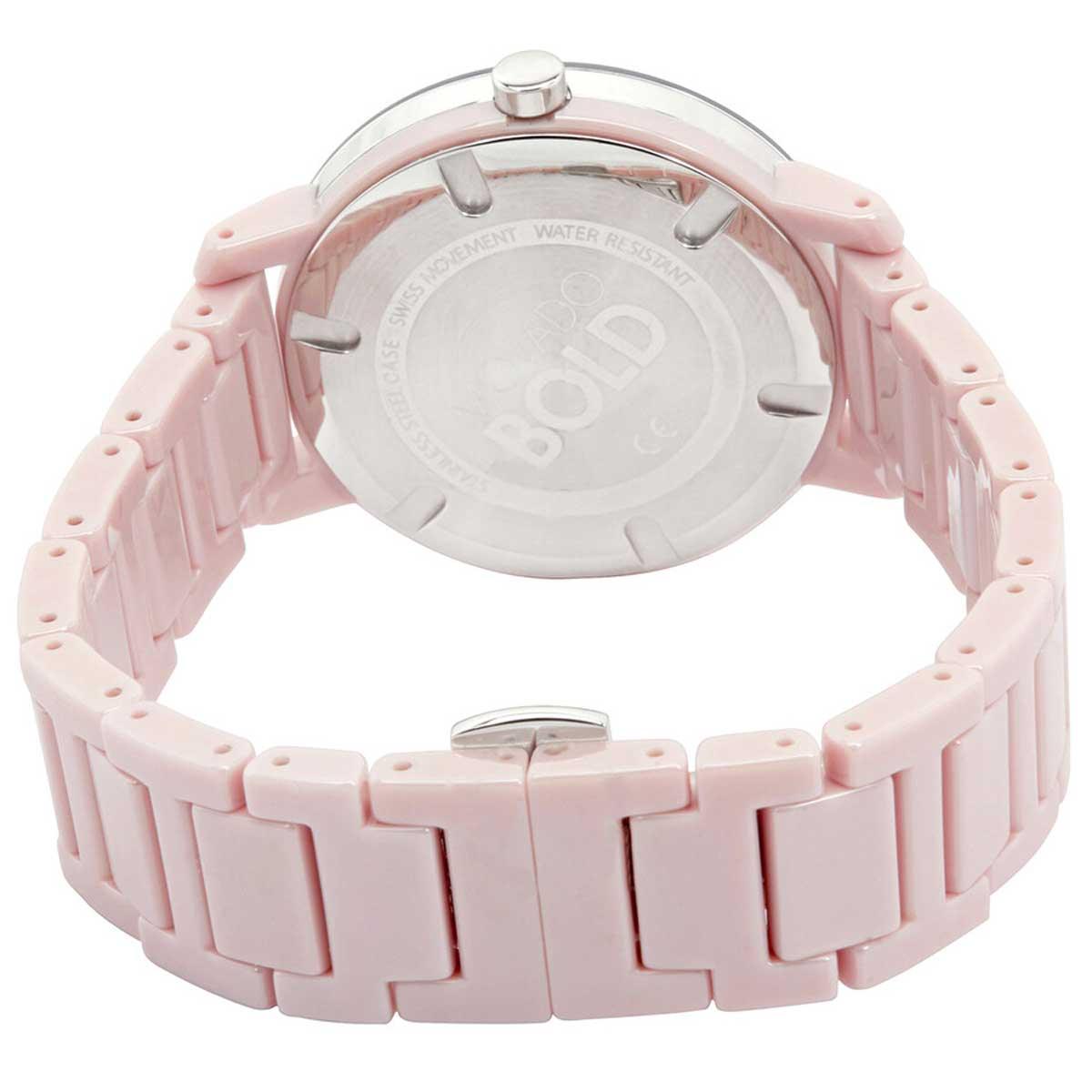 Movado Women's Quartz Watch - Bold Evolution Blush Dial Ceramic Bracelet | 3600709