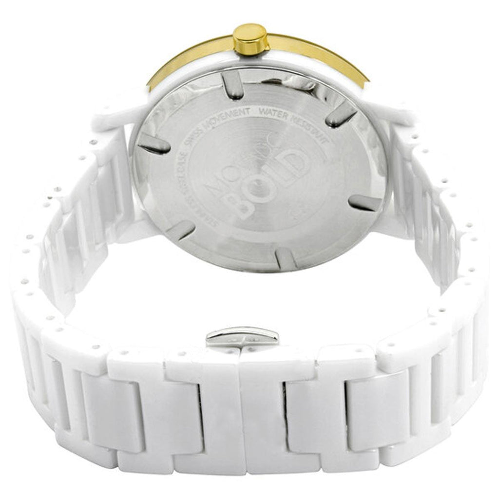 Movado Women's Quartz Watch - Bold Evolution White Dial Ceramic Bracelet | 3600710