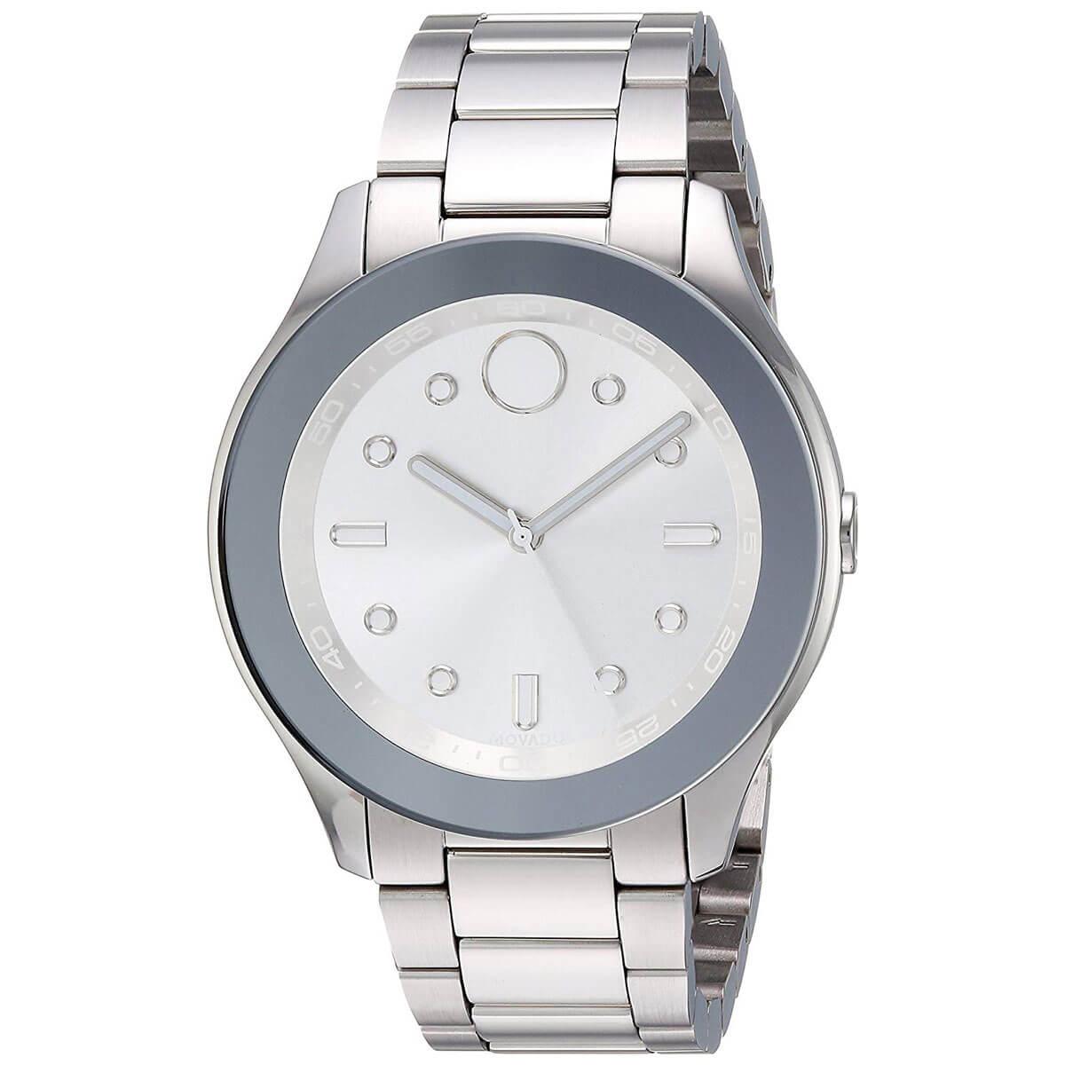 Movado Women's Quartz Watch - Bold Silver Tone Dial Bracelet | 3600415