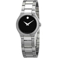 Movado Women's Quartz Watch - Defio Black Dial Stainless Steel Bracelet | 0607309