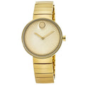 Movado Women's Quartz Watch - Edge Gold Tone Dial Stainless Steel Bracelet | 3680014
