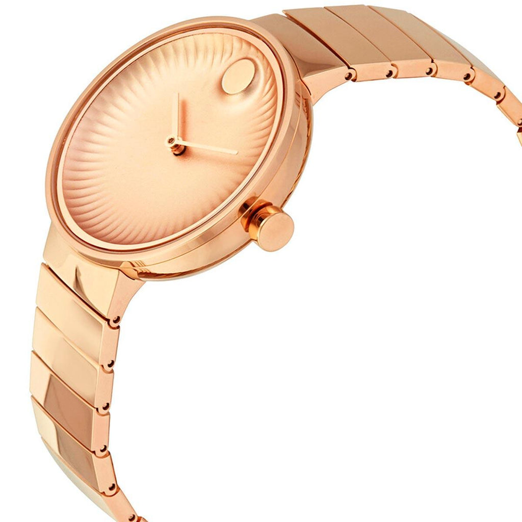 Movado Women's Quartz Watch - Edge Rose Gold Stainless Steel Bracelet | 3680013