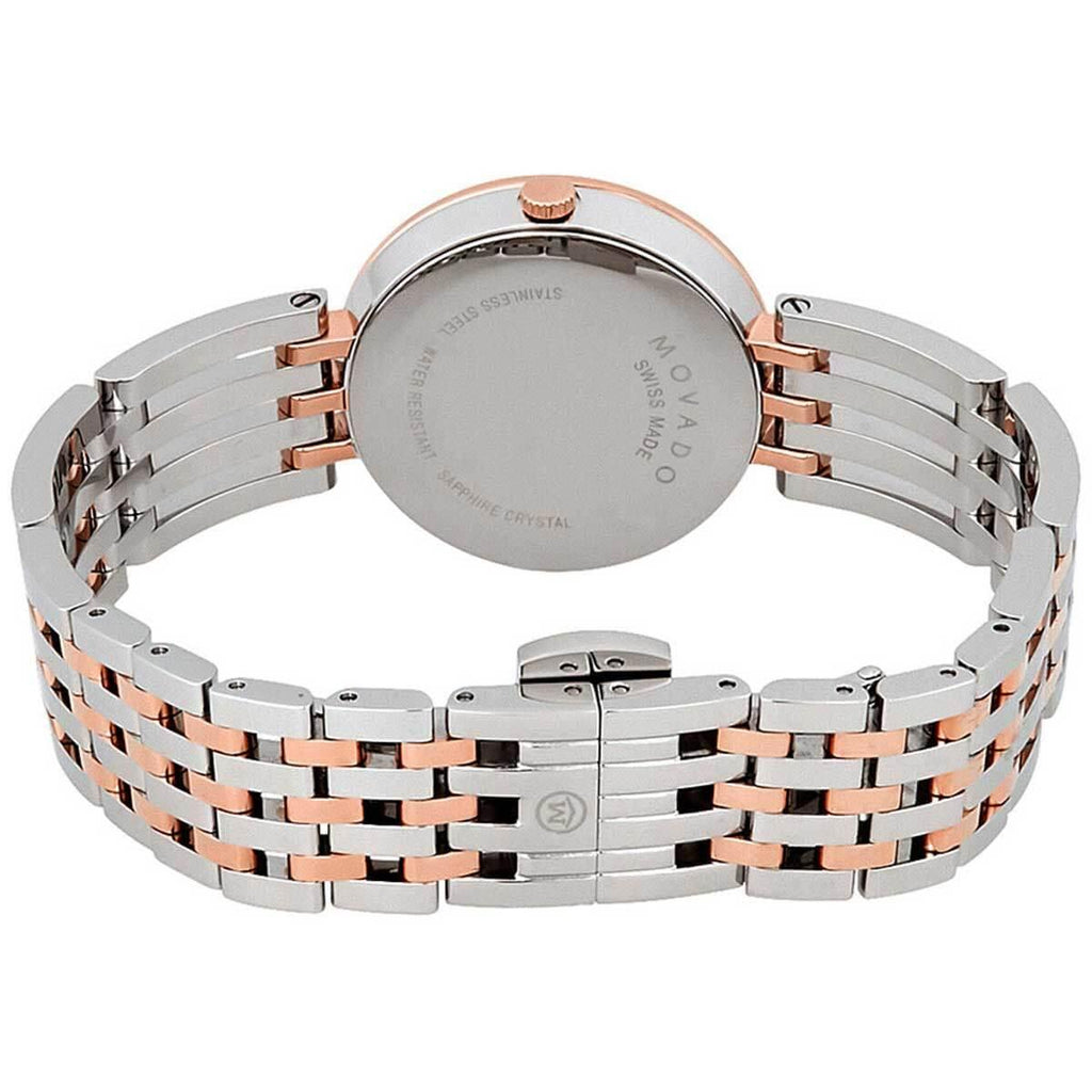 Movado Women's Quartz Watch - Esperanza White MOP Dial Two Tone Bracelet | 0607114