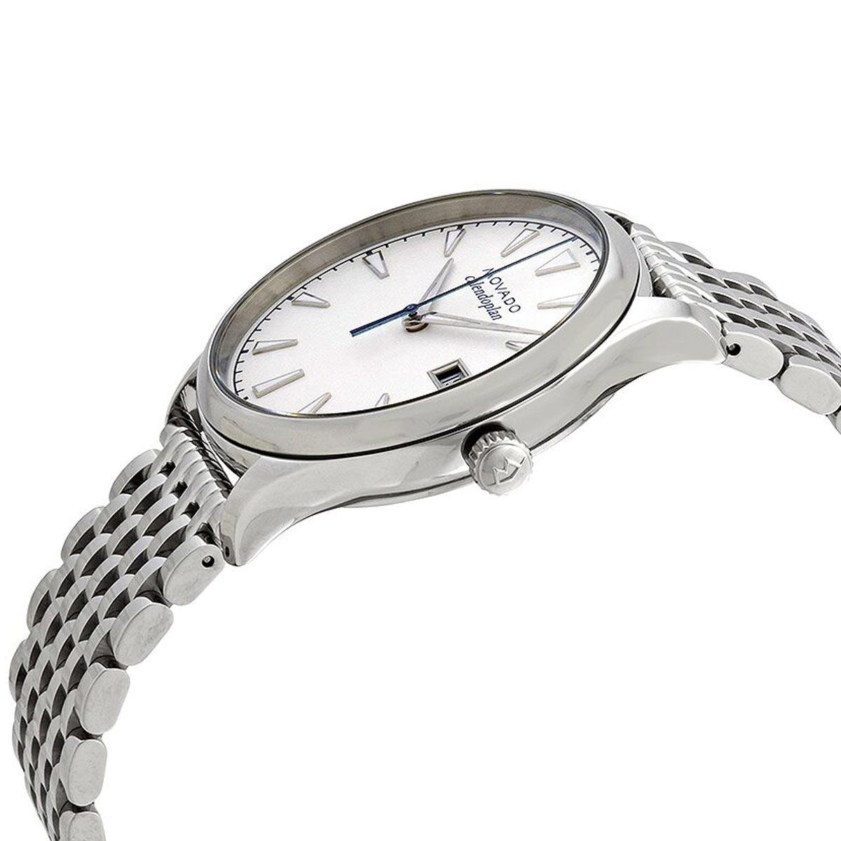 Movado Women's Quartz Watch - Heritage Calendoplan White Dial Bracelet | 3650045