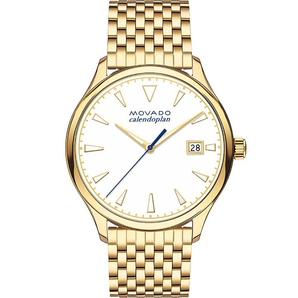 Movado Women's Quartz Watch - Heritage Calendoplan Yellow Gold Bracelet | 3650046