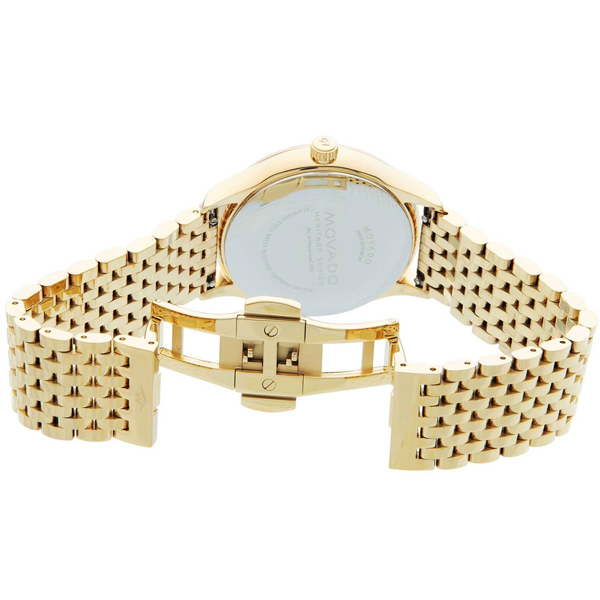 Movado Women's Quartz Watch - Heritage Calendoplan Yellow Gold Bracelet | 3650046
