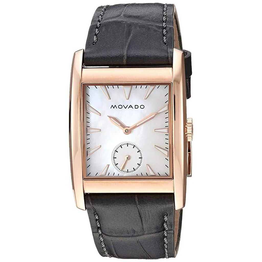 Movado Women's Quartz Watch - Heritage White Mother of Pearl Dial Grey Strap | 3650010