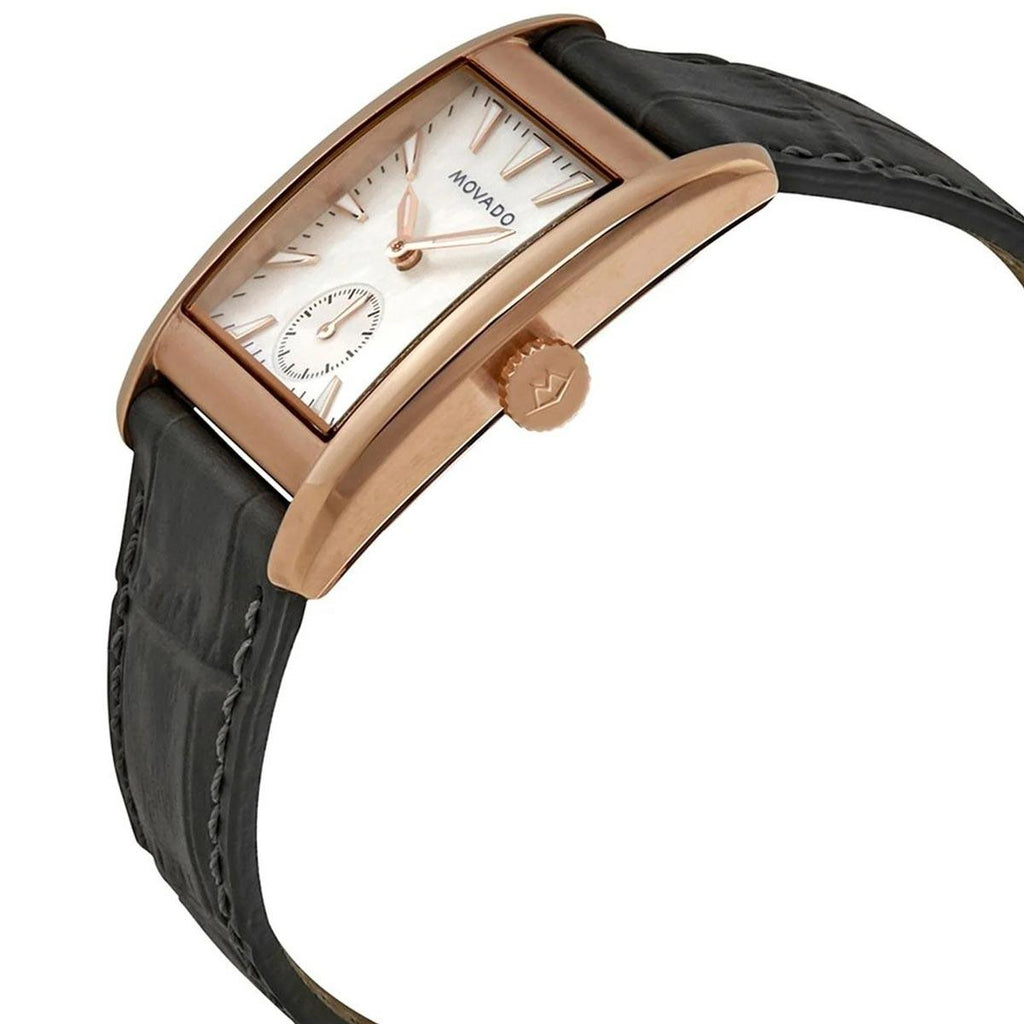Movado Women's Quartz Watch - Heritage White Mother of Pearl Dial Grey Strap | 3650010