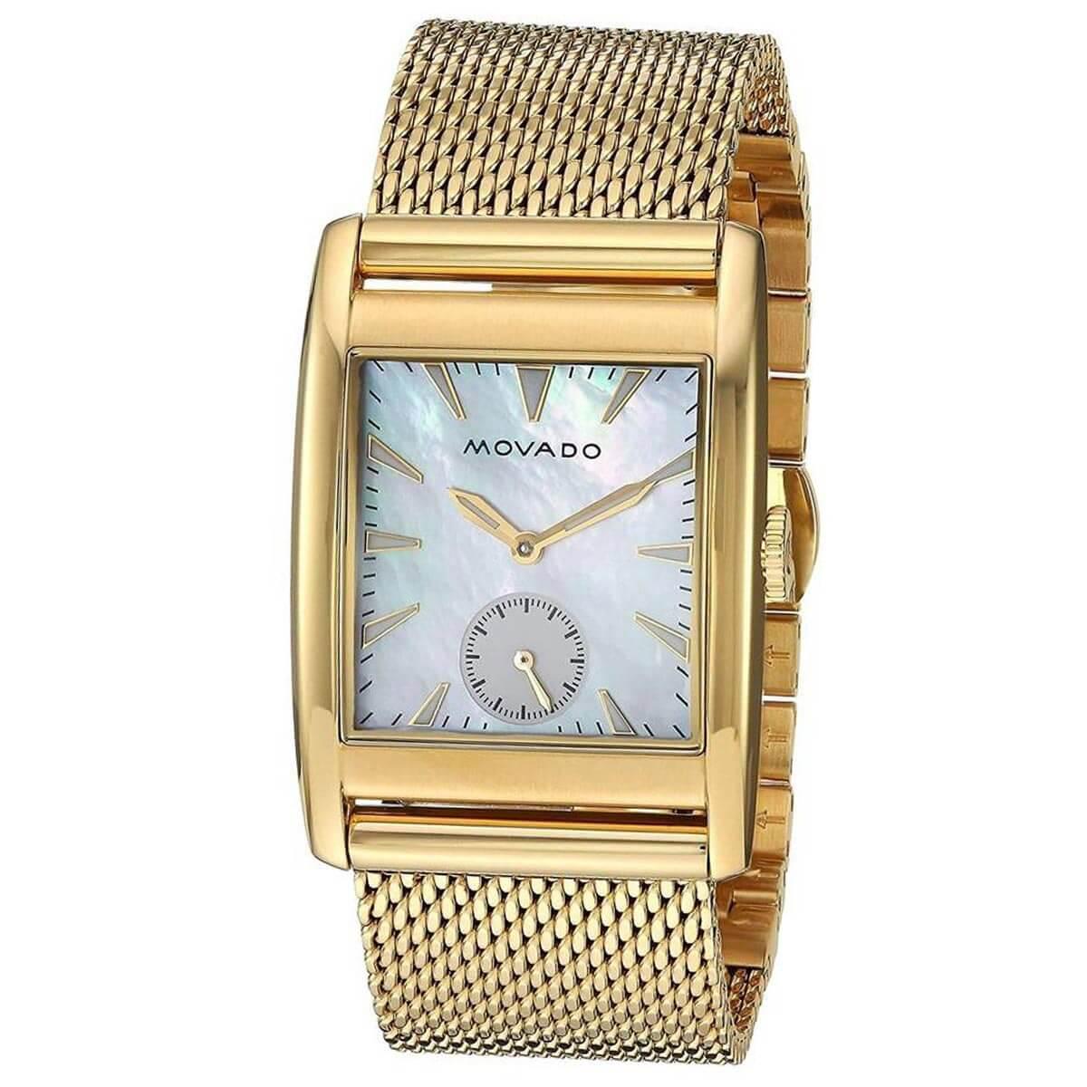 Movado Women's Quartz Watch - Heritage Yellow Gold Steel Bracelet | 3650040