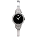 Movado Women's Quartz Watch - Kara Black Dial Stainless Steel Bracelet | 0605247